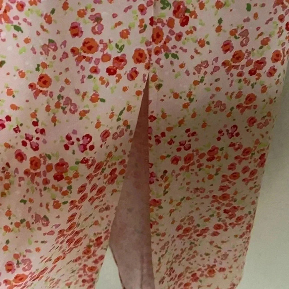 Est.1946 Floral Print Retro V-Neck Puff Sleeve Cottagecore Retro Midi Dress S - Picture 6 of 9